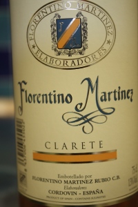 A Rioja labeled 'clarete'